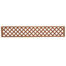 Forest Fence Topper Softwood Rectangular Trellis 6' x 1' 4 Pack