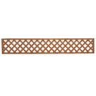 Forest Fence Topper Softwood Rectangular Trellis 6' x 1' 4 Pack