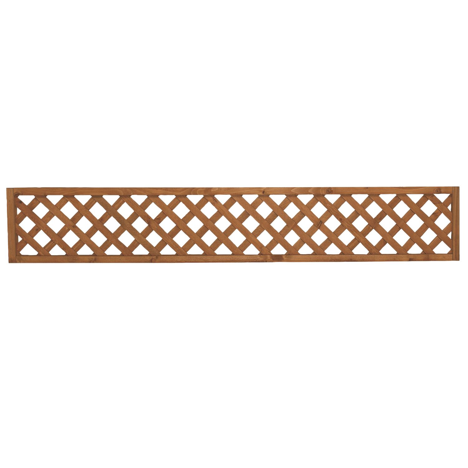 Forest Fence Topper Softwood Rectangular Trellis 6' x 1' 4 Pack (237JG)