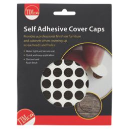 Timco 13mm 112 Pack African Hardwood Screw Cover Stickers