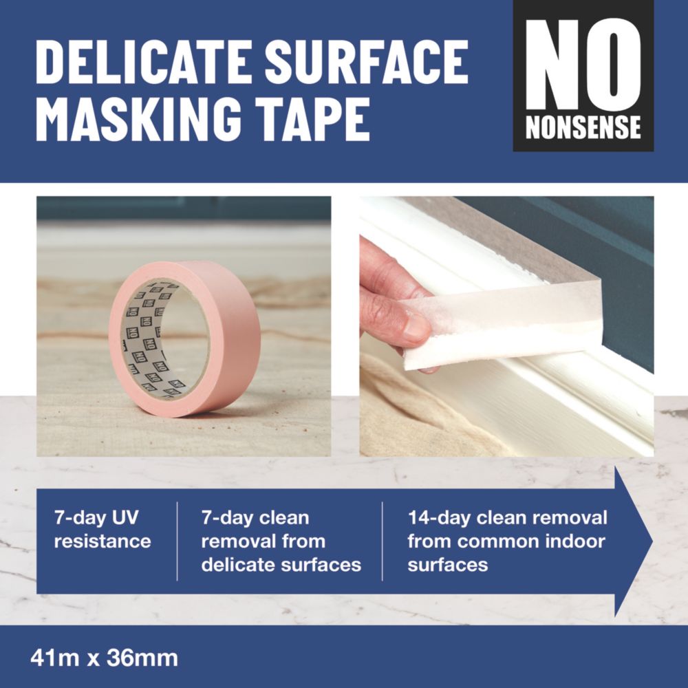 Frogtape Painters Delicate Surface Masking Tape 41m x 24mm - Screwfix