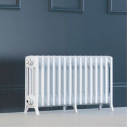 Arroll Edwardian 450mm x 906mm 2808BTU White Horizontal Designer Radiator