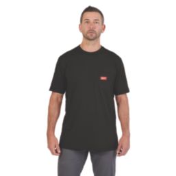 Milwaukee  Short Sleeve T-Shirt Black X Large 44-46" Chest