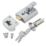 Refurb Smith & Locke  Fire Rated  Deadlock Night Latch Polished Chrome 60mm Backset