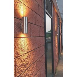 Luceco Azurar Outdoor Decorative External Wall Light Stainless Steel