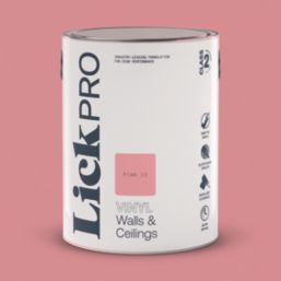 LickPro  5Ltr Pink 12 Vinyl Matt Emulsion  Paint