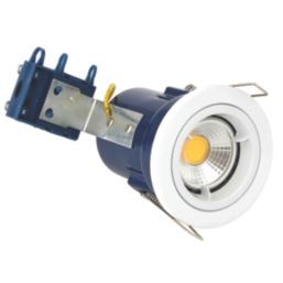 Electralite Yate Fixed  Fire Rated Downlights White 10 Pack