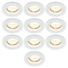 Electralite Yate Fixed  Fire Rated Downlights White 10 Pack