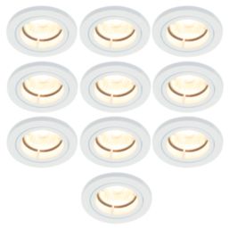 Electralite Yate Fixed  Fire Rated Downlights White 10 Pack