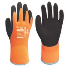 Wonder Grip WG-338 Thermo Plus 11 Thermal Waterproof Gloves Orange 2X Large