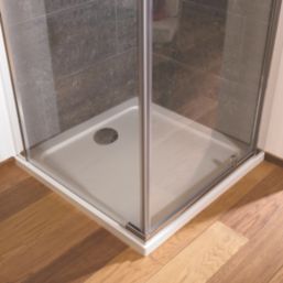 Mira Flight Low Square Shower Tray White 800mm x 800mm x 40mm