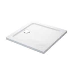 Mira Flight Low Square Shower Tray White 800mm x 800mm x 40mm