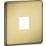 Knightsbridge  Recessed Square LED Plinth Light Polished Brass 0.8W 15lm