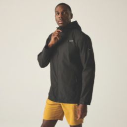 Regatta Calderdale Waterproof Jacket Black Large Size 48.4" Chest