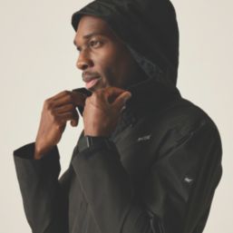 Regatta Calderdale Waterproof Jacket Black Large Size 48.4" Chest