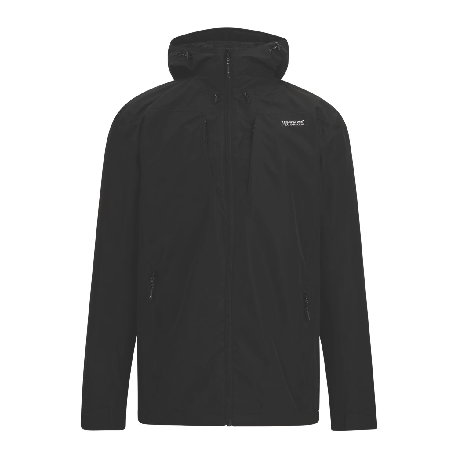 Regatta Calderdale Waterproof Jacket Black Large Size 48.4" Chest (238EM)