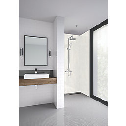 Splashwall  Bathroom Splashback Gloss White Reflex 900mm x 2400mm x 11mm