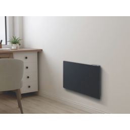 Blyss Saris Wall-Mounted Panel Heater Dark Grey 1500W