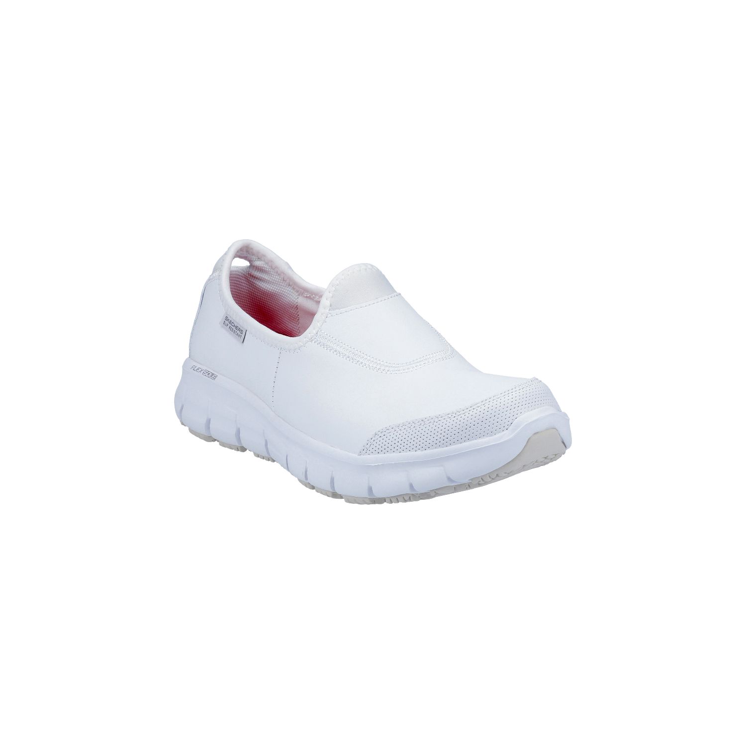 Skechers Sure Track Size 6 Womens White Slip-On Non Safety Shoes (238JV)