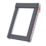 Keylite  Manual Top-Hung Grey & White Timber Double-Glazed Roof Window Clear 780mm x 1180mm