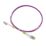 Labgear Duplex Multi Mode Purple LC- LC OM4 LSZH Fibre Optic Cable 1m