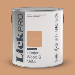LickPro 2.5Ltr Orange 03 Satin Water-Based Trim Paint