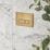 Quad Dual-Flush Flushing Plate Brushed Brass