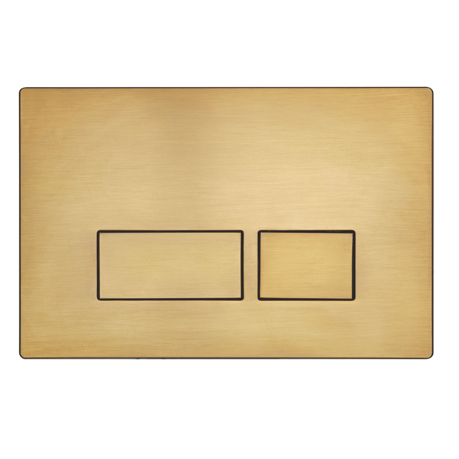 Quad Dual-Flush Flushing Plate Brushed Brass (238RM)