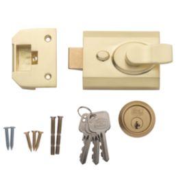 Smith & Locke   Night Latch Brushed Brass 60mm Backset