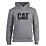 CAT Trademark Hooded Sweatshirt Heather Grey XX Large 50-52" Chest
