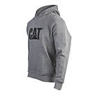 CAT Trademark Hooded Sweatshirt Heather Grey XX Large 50-52" Chest