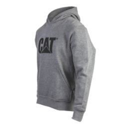 CAT Trademark Hooded Sweatshirt Heather Grey 2X Large 50-52" Chest