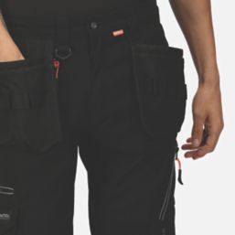 Regatta Execute Holster Work Trousers Black 34" W 31" L