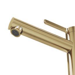 Swirl Bonda Brass 250mm Tall Lever Mono Basin Mixer Tap
