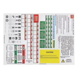 MK Sentry Consumer Unit Labels 5 Pack