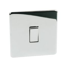 Crabtree Platinum 10AX 1-Gang 2-Way Light Switch  Polished Chrome