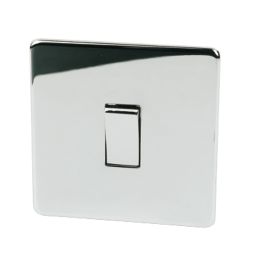 Crabtree Platinum 10AX 1-Gang 2-Way Light Switch  Polished Chrome