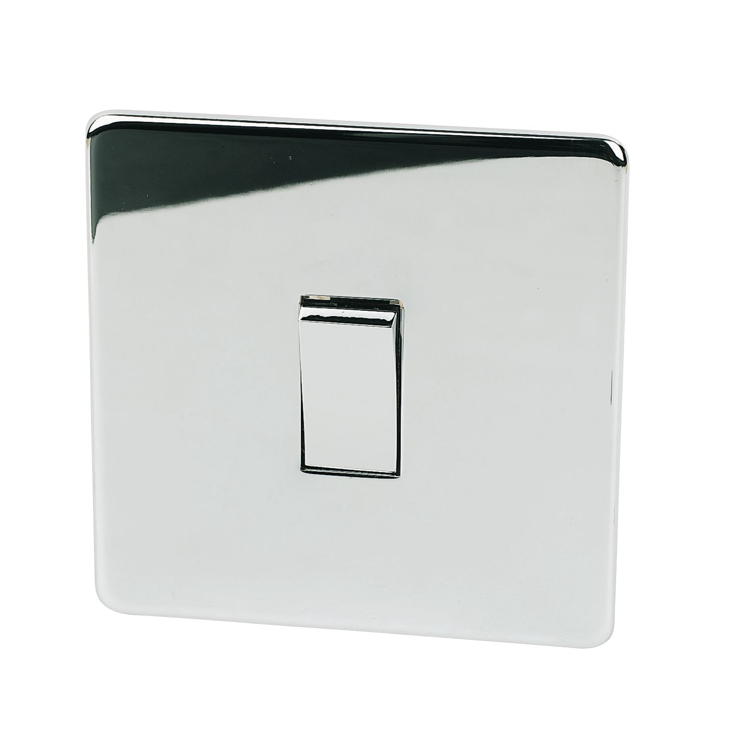 Crabtree Platinum 10AX 1-Gang 2-Way Light Switch Polished Chrome (23910)