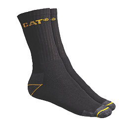 CAT  Work Boot Socks Black Size 11-14 3 Pairs