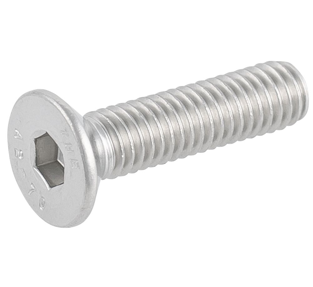 Easyfix Countersunk Head Socket Screws A2 Stainless Steel M6 X 25mm 50 Pack Screwfix