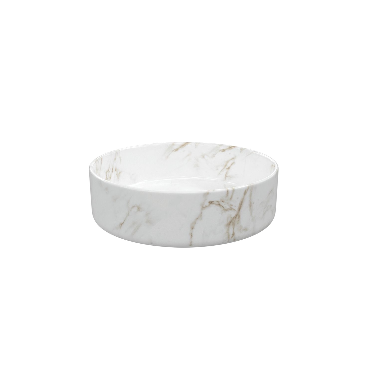 Round Marble Washbowl No Tap Holes 355mm (239AE)