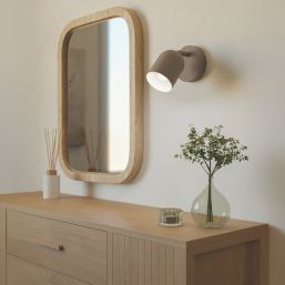 Eglo Tilston Cylindrical 1-Light Spotlight Sandy