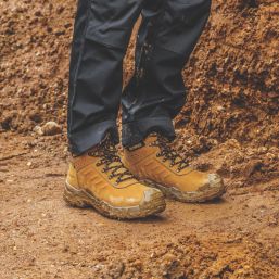 DEWALT Livingston Size 8  Wheat Waterproof Steel Toe Cap Safety Boots