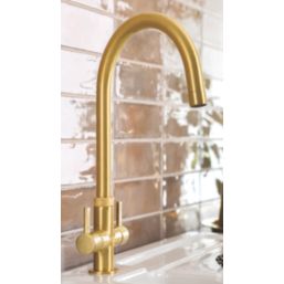 Streame by Abode Neo Dual-Handle Mono Mixer Brushed Brass