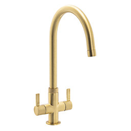 Streame by Abode Neo Dual-Handle Mono Mixer Brushed Brass