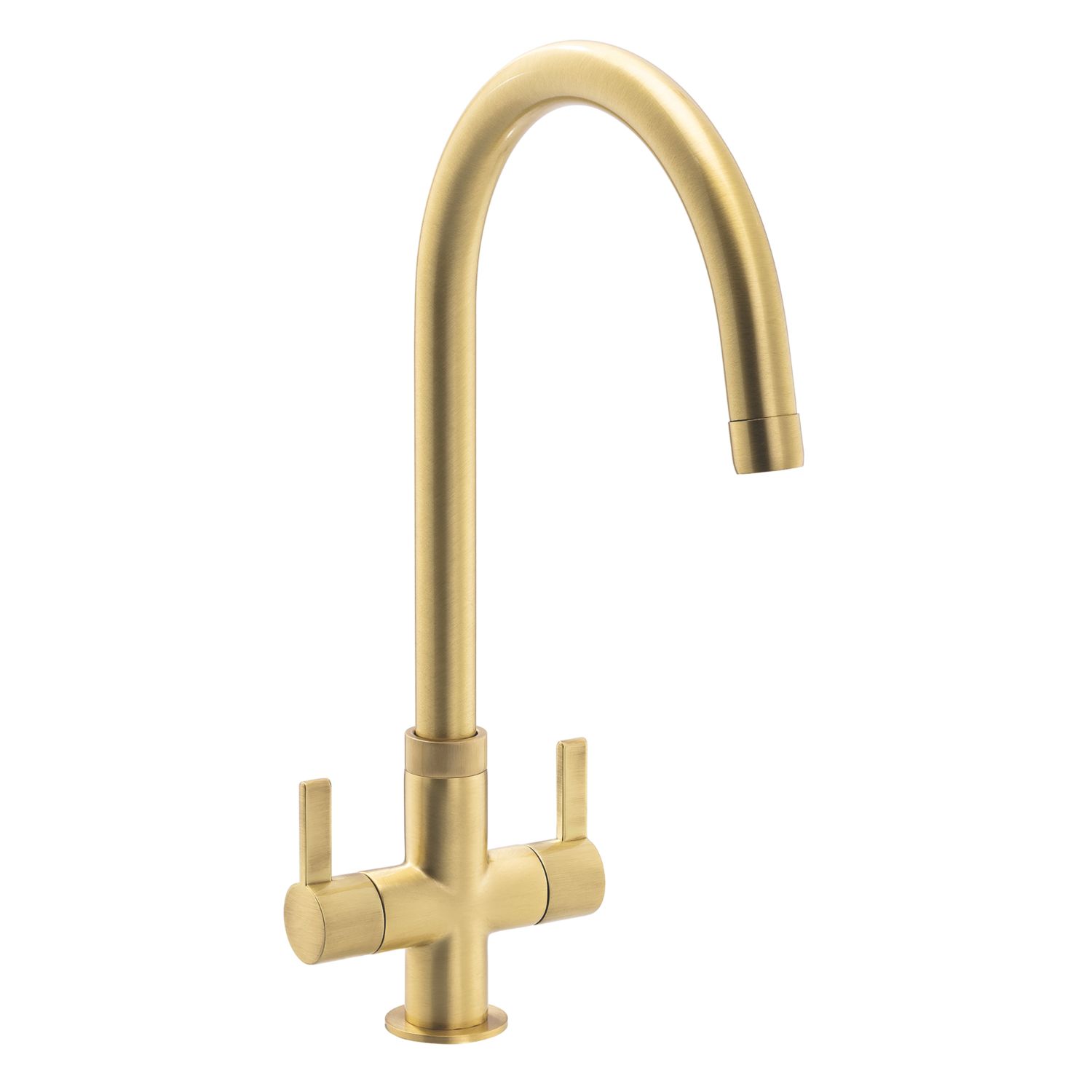 Streame by Abode Neo Dual-Handle Mono Mixer Brushed Brass (239JM)
