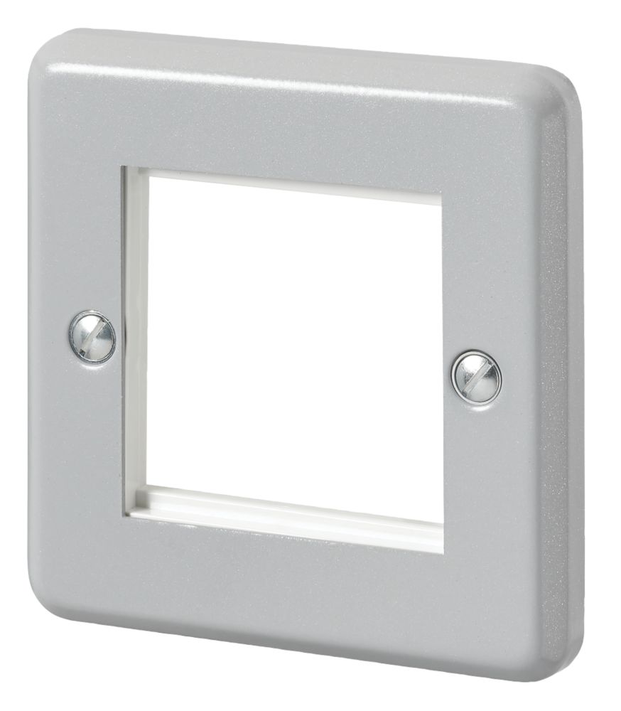 MK  1-Module Modular Faceplate Aluminium