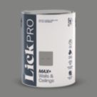 LickPro Max+ 5Ltr Grey RAL 7037 Eggshell Emulsion  Paint