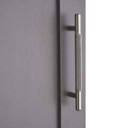 Elite Knobs & Handles Kensington Knurled T Bar Handle Black Nickel 180mm