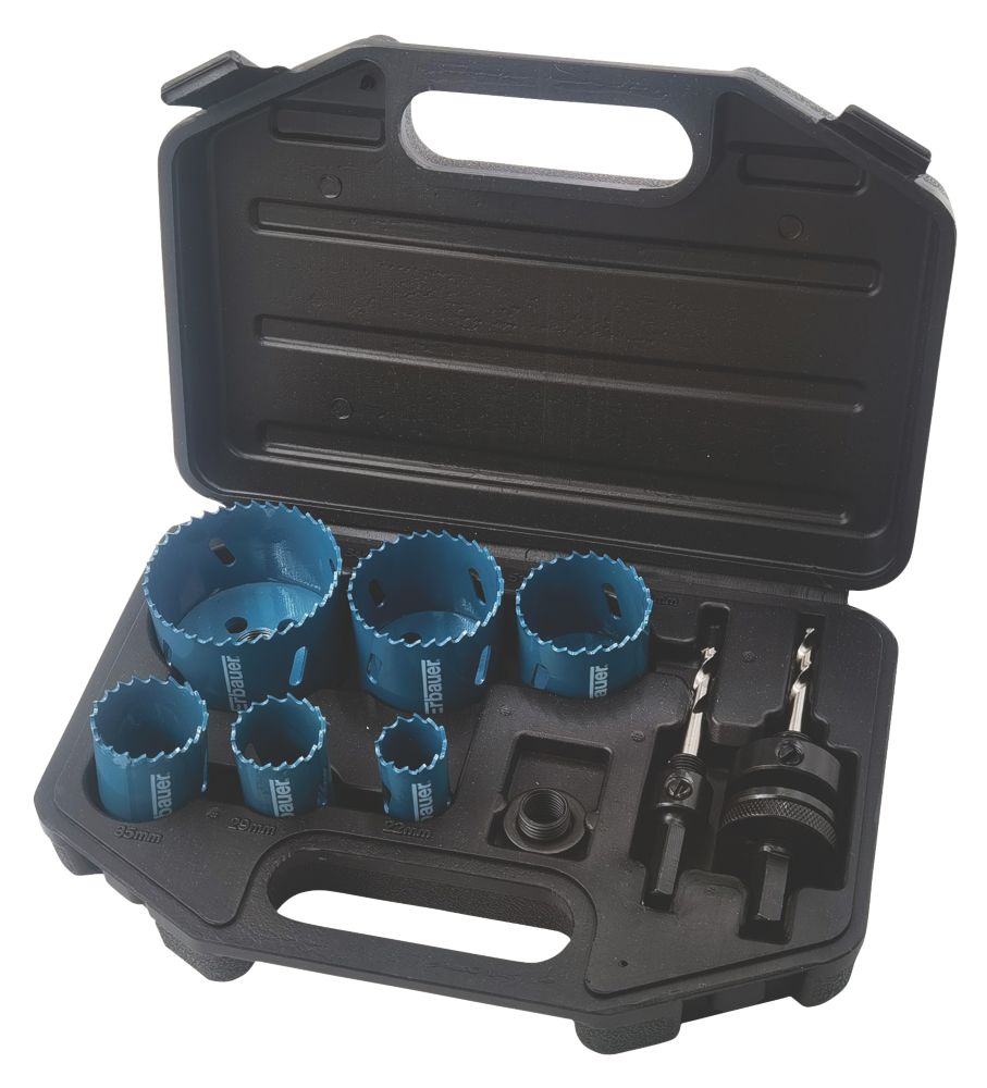 Erbauer 6 Saw Multi Material Electricians Holesaw Set Screwfix